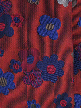 VERNA 3-fold rust jacquard silk tie